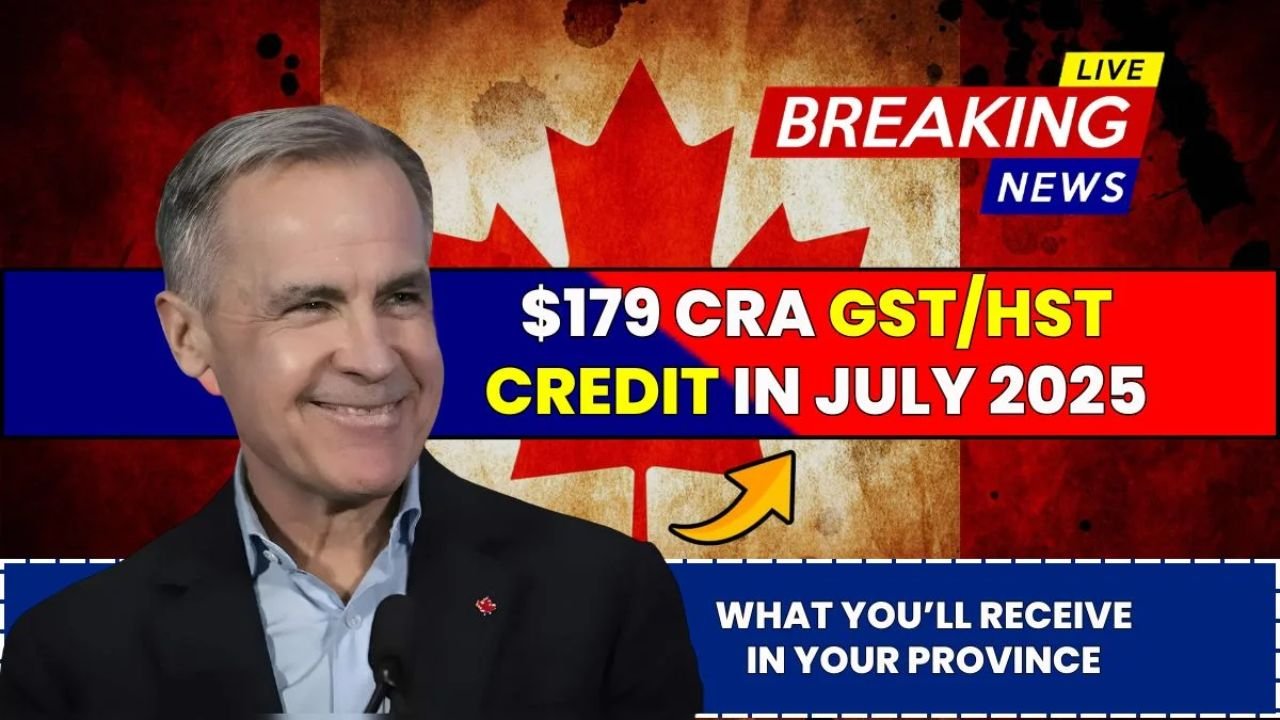 $179 CRA GSTHST Credit in July 2025